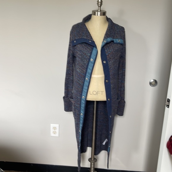 Free People long cardigan blue XS - Picture 3 of 8